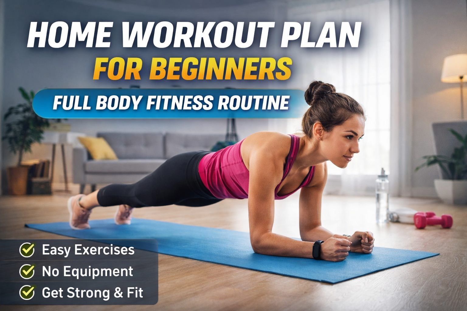 Best Home Workout Plan for Beginners - sportnexio